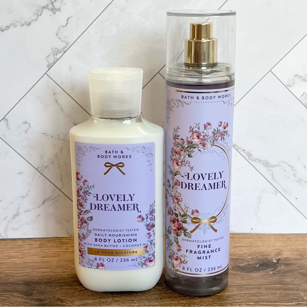 NEW Bath & Body Works LOVELY DREAMER 2 Two Piece Set Lot Moisturizer Lotion Mist
